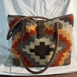 ~Manos Zapotecas Handmade Western Wool Rug Tote Bag~